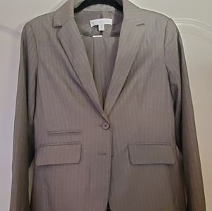 Grey Pin Striped Suit with Tall Pants